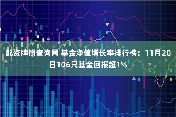 配资牌照查询网 基金净值增长率排行榜：11月20日106只基金回报超1%